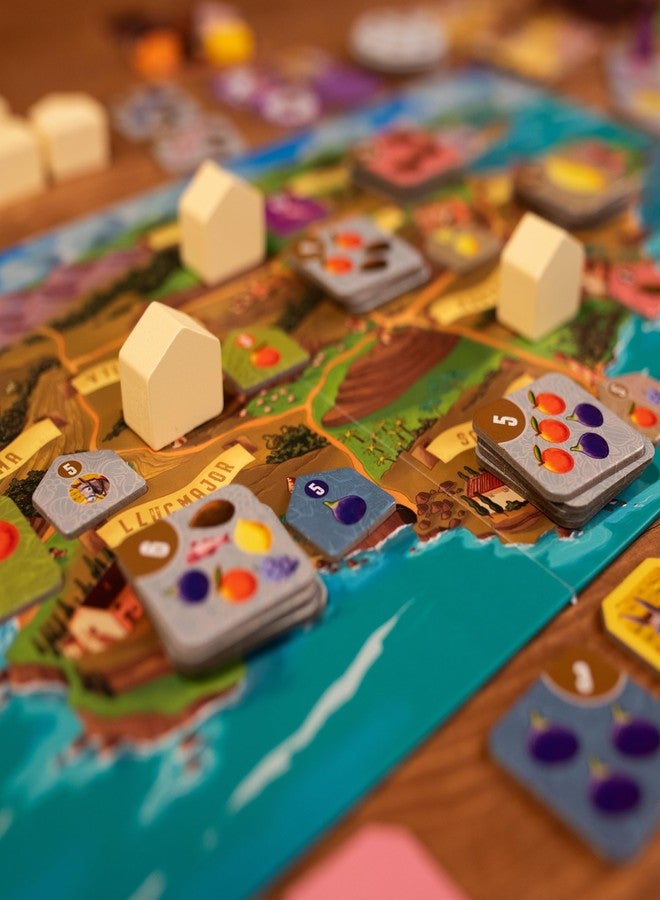 Pandasaurus Games Finca Board Game - Mallorca's Resource Management & Delivery Strategy Game, Fun for Family, Kids & Adults, Ages 10+, 2-5 Players, 45 Minute Playtime - Image 4